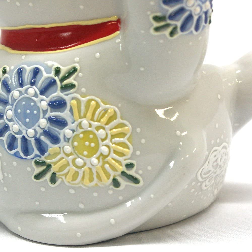 Stylish Kutani Ware Maneki Neko Figurine with Right Hand and Strong from Waza No Perfect for Opening a or Any Arm, White, Kura. Business, Birthdays,