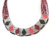 Les Trésors De Lily [N8270] - Designer Necklace 'Kilimanjaro' Red Gray