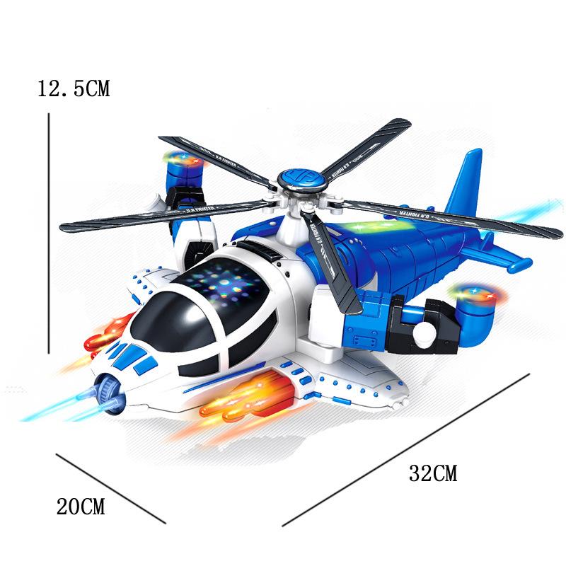 Toddler Airplane Toys For Boys, Helicopter Toys With Sounds And Lights, Birthday Gifts Plane Toys For Young Boys 3 4 5 Year Old