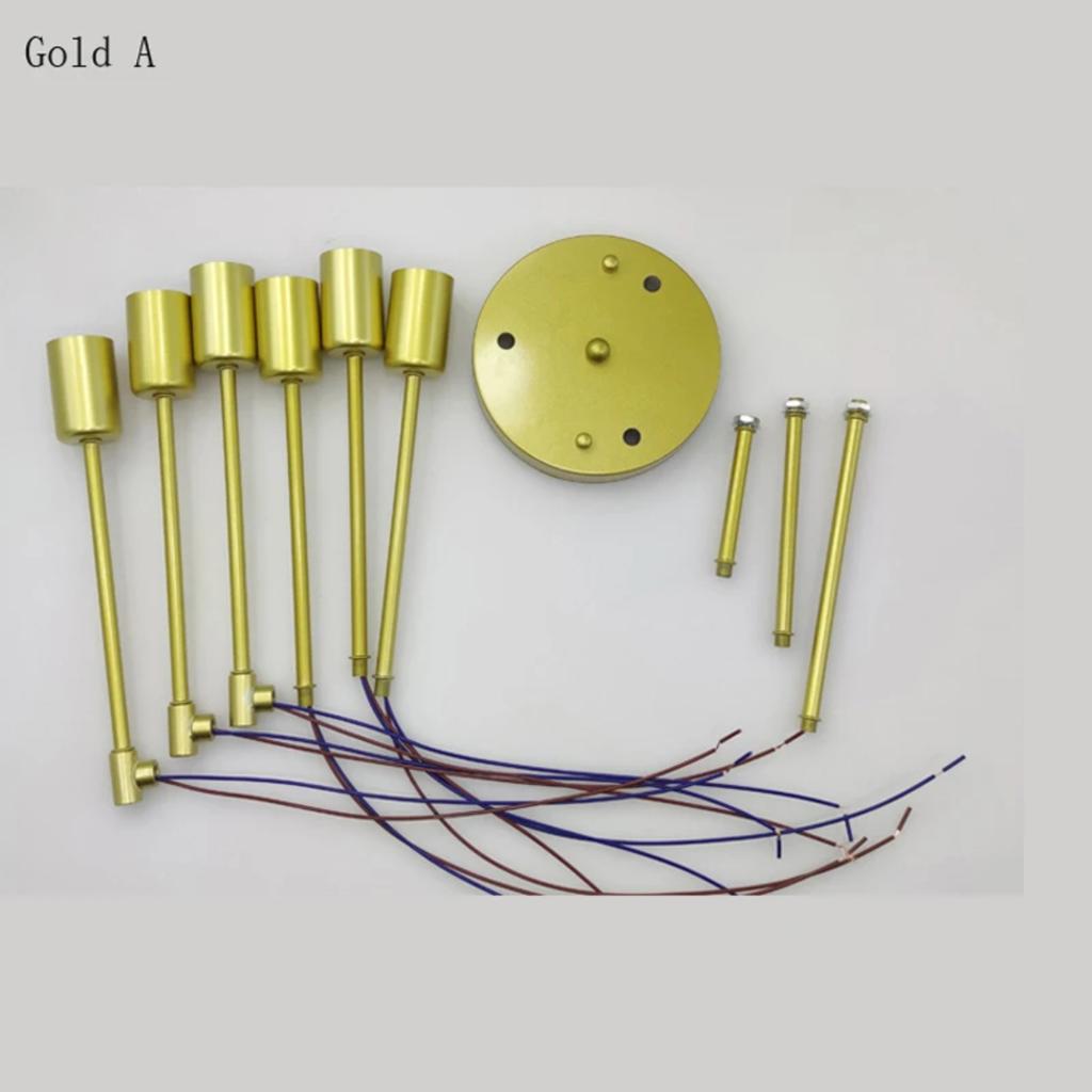 Новый элегантный, стильный и современный светодиодный потолочный светильник в скандинавском стиле черного и золотого цвета - современная люстра Sputnik для спальни и столовой