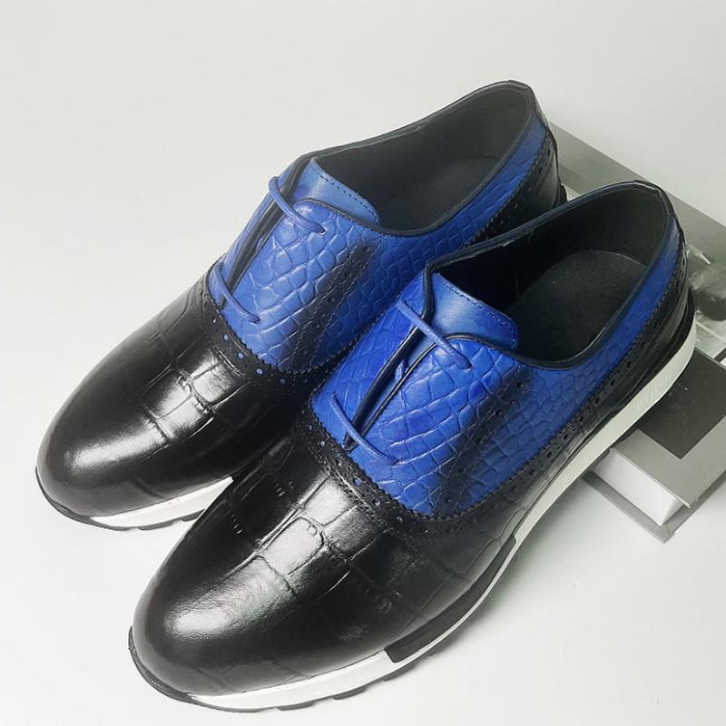 Fashion New Men's English Lace-up Cowhide Casual Leather Shoes Leather Breathable Oxford Shoes Fashion Shoes Derby shoesZapatos Hombrea7