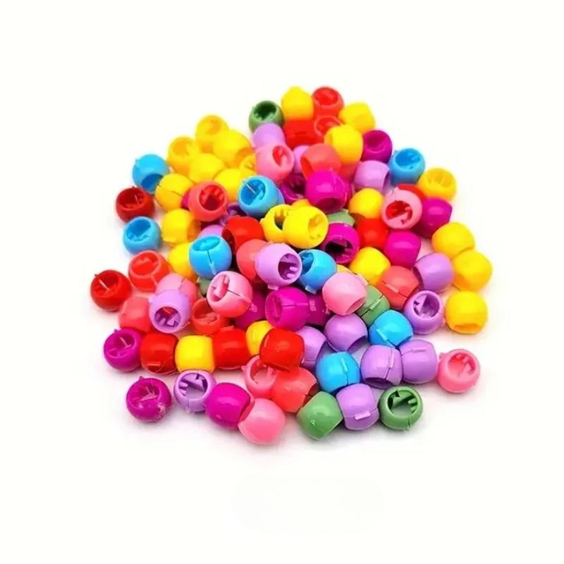 50 шт. красочные заколки для волос для девочек милые цветы звезды заколки для волос укладка косички детские аксессуары для волос головные уборы