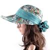 Летние пляжные шляпы для женщин, складная шапка с широкими полями и козырьком, солнцезащитная шляпа с защитой от ультрафиолета и шейным клапаном