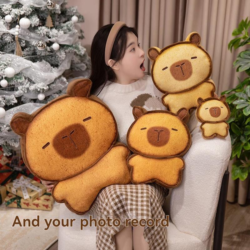 17/30 см тост капибара плюшевая игрушка имитация капибара аниме пушистые игрушки милые мягкие чучела животных брелок кукла подарки для детей