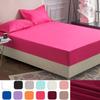 Новое покрывало для кровати с эластичной простыней, дышащая простыня, сплошной цвет, наматрасник, домашний текстиль, портативные простыни, не сминающиеся