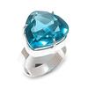Natural Swiss Blue Topaz Gemstone 925 Sterling Silver Jewelry Ring Size 8 N1k89