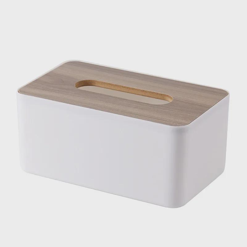 Japanese Style Wooden Tissue Box: Multifunctional Desktop Storage Solution