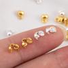 10 шт. 20 шт. Позолоченная латунь 18K Наконечники-ракушки с петлей для браслета из жемчуга, Заглушки, Пряжка, Компонент для изготовления украшений своими руками