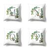 Полиэстеровая наволочка Дом Зеленый Суккулент Наволочка 26 Английских Букв Наволочка для Подушки Чехол для Подушки в Автомобиль
