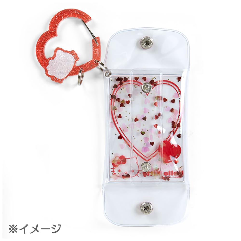 Sanrio Clear Pouch with Character Ranking 3rd Colorful Heart Cinnamoroll 432261 Carabiner, Edition, Series, Cinnamoroll, Cinnamon, Character,