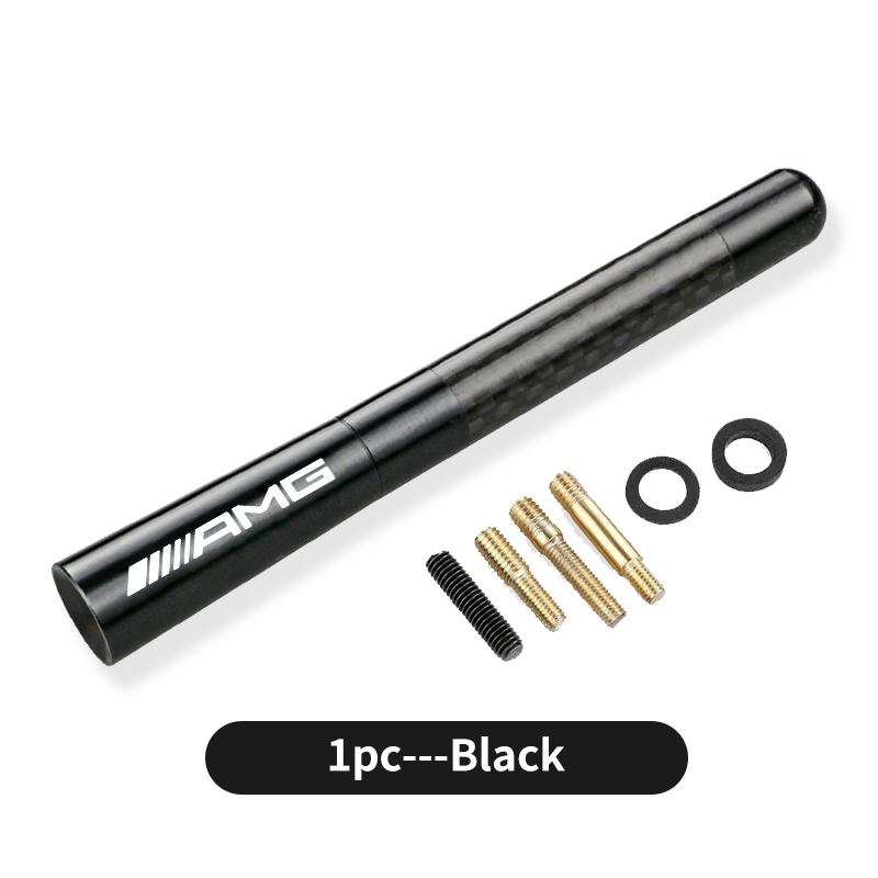CSF1 Carbon Fiber Car Short Antena Radio FM Metal Receive Accessories For Mercedes Benz AMG W202 W212 W213 W220 W221 W222 C180 C200