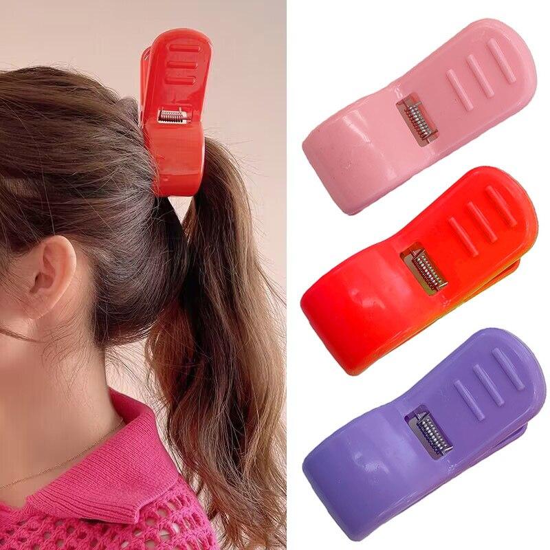 Новинка 2023 года, винтажный большой держатель для хвоста, заколка для волос для женщин, корейский мультяшный коготь для волос, захваты для волос, головные уборы, милые детские зажимы для волос, заколки