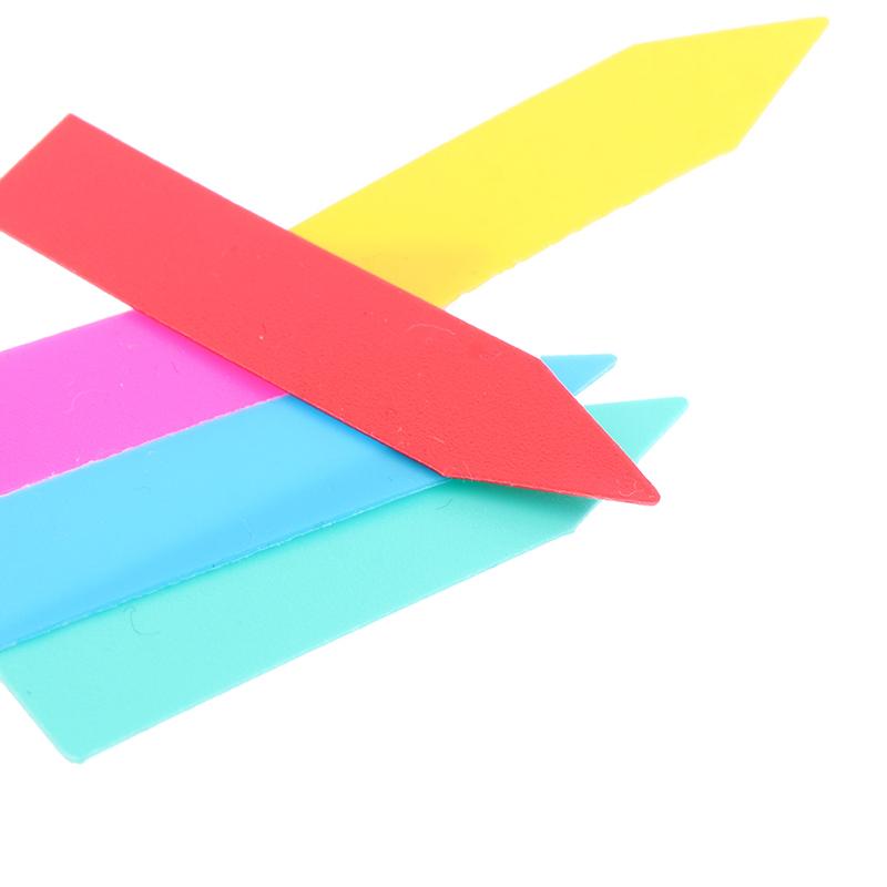 100 шт. 5*1 см этикетки для растений, комнатные бонсай, именная бирка, пластиковые многоцветные