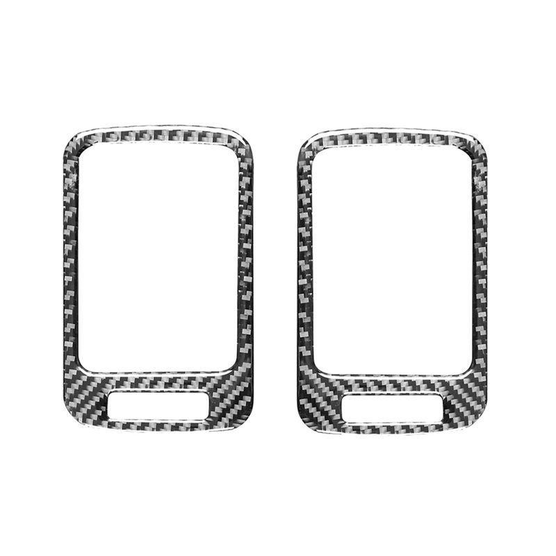 Car Dashboard Interior Accessories Carbon Fiber Trim Cover For Chevy Silverado 1500 1999-2002 Co-Pilot Air Outlet Vent