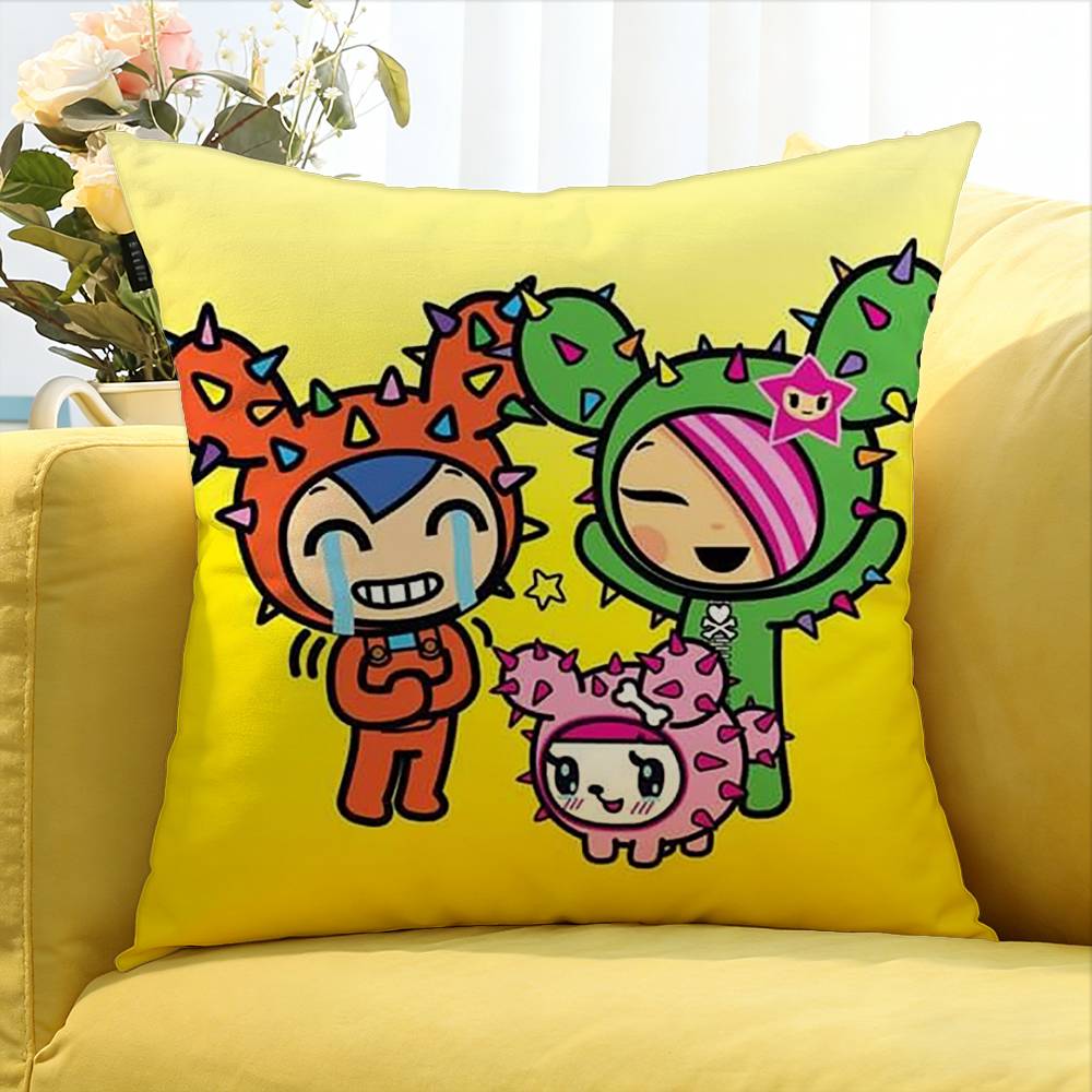 T-Tokidoki-S Various Sizes Square Pillow Case For Car Home Bedchamber Decor