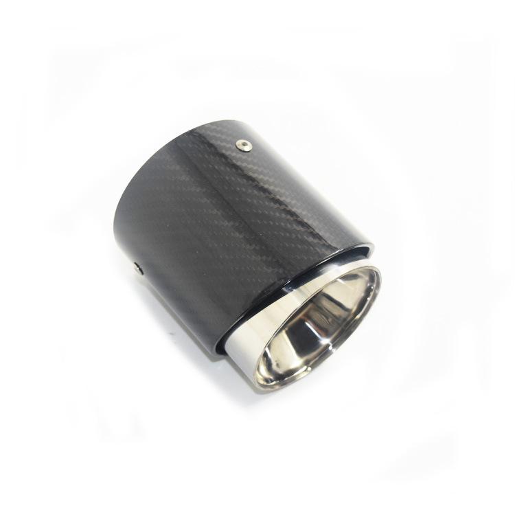 BMW Mini One Cooper JCW Carbon Fiber Exhaust Tailpipe - Black Blue Tip