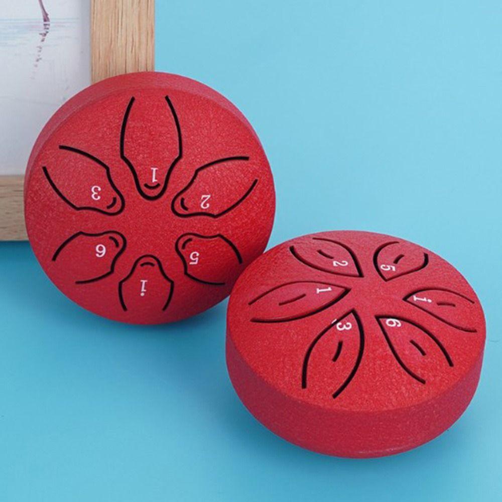 3-дюймовый мини ручной пан барабан 6-тональный медитативный барабан стальной язычковый барабан набор начинающий