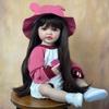 BZDOLL Реалистичная кукла с полным виниловым телом и длинными волосами, кукла-реборн, девочка, 55 см, 22 дюйма, принцесса, малышка, бебе