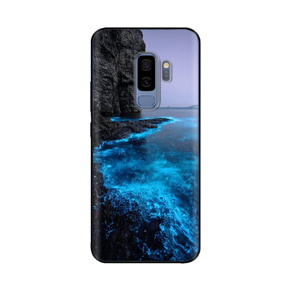 For Samsung Galaxy S9 Case Mobile Phone TPU Silicone Protective Cover for Samsung S9 Plus S9+ S 9 Back Cover Paintted Bumper