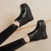 Роскошные брендовые популярные женские ботинки на высокой платформе, модные ботильоны на высоком каблуке, женская черная вечерняя обувь на танкетке, осень 2020