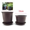 15cm Plastic Garden Flower Pot Plant Succulent Grow Nursery Pots Veg Planter Home Tools Tray Flowerpot for Bonsai Herb D4