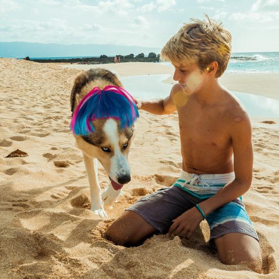 Регулируемый моющийся многоразовый привлекательный парик для кошек и собак для украшения фестиваля на Хэллоуин