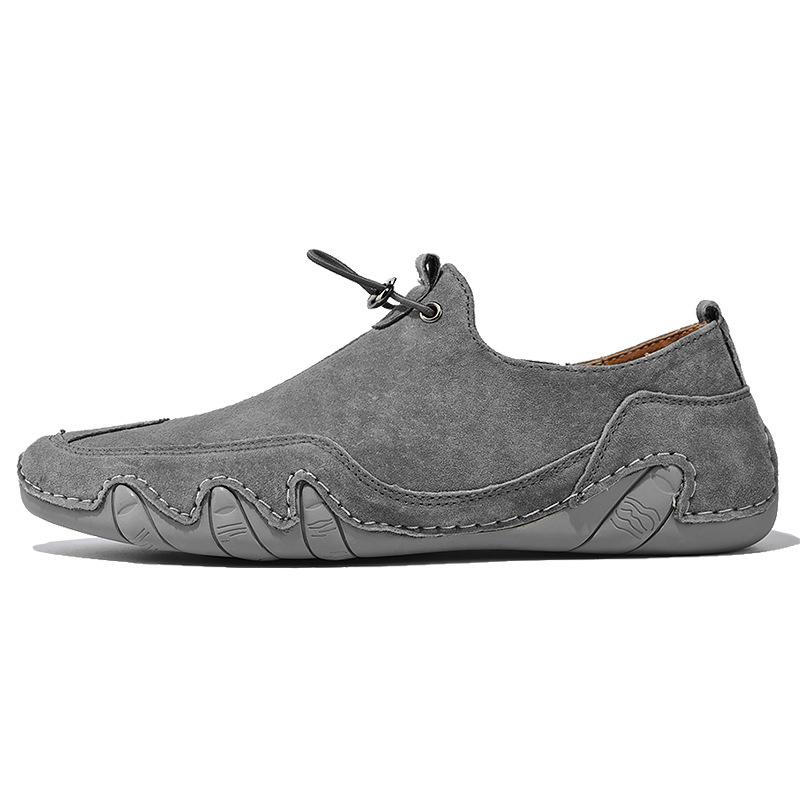 Men Shoes Genuine Leather Loafers Breathable Spring Autumn Casual Shoes Outdoor Non-Slip Moccasins Men Sneakers Big Size 38-46