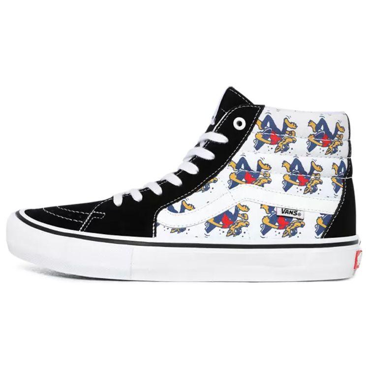 Vans Sk8 Pro Ретро Повседневные Высокие Кеды для Скейтбординга Унисекс Черно-Белые VN0A45JD11Z