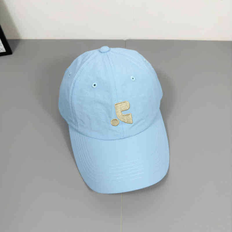 Quick-drying embroidered letter soft-top baseball cap for women's summer casual simple and versatile face little couple cap