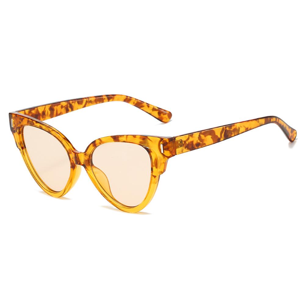 New Luxury Tortoiseshell Gradient Cat Eye Women Sunglasses Fashion Leopard Print Casual Personality Men Sun Glasses Uv400