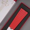 LAYANA Hashiga Series Red SUS316 Stainless Steel Square Luxury Perfect for Celebrations and Chopstick Set of Made in Taiwan Chopsticks, Shape, Gift,