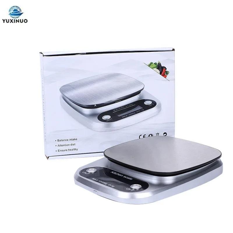 10КГ/1Г Высокоточные кухонные весы Электронные ювелирные весы для продуктов и выпечки Многофункциональный измерительный инструмент Граммовые весы ЖК-дисплей Инструменты для выпечки