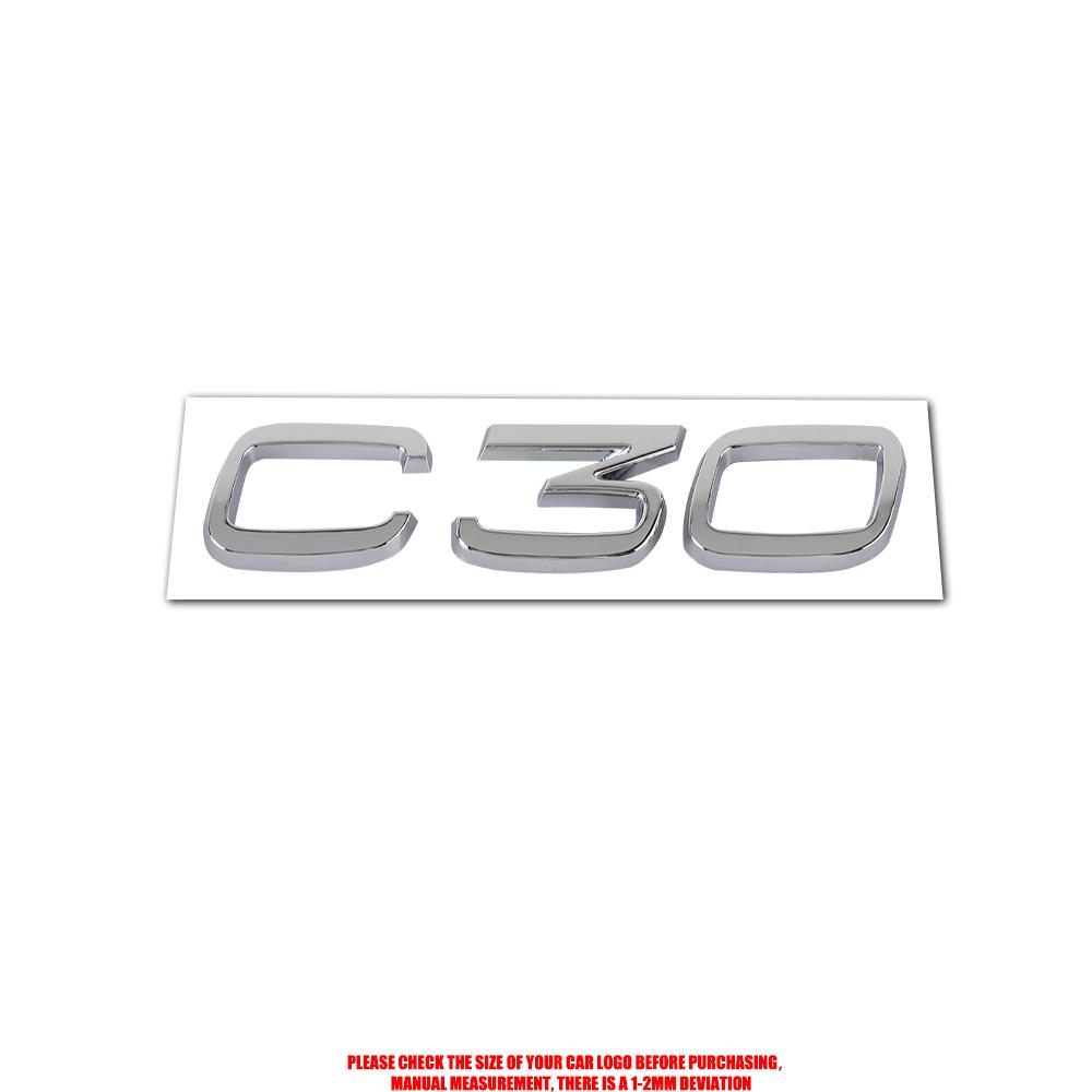 AABJE1 For VOLVO Rdesign C30 C50 C40 AWD D5 Accessories ABS Car Rear Trunk Emblem Auto Door Tail Mark Badge Decals Sticker Center Cover