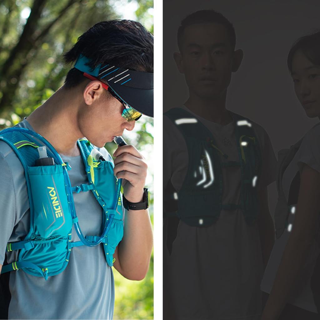 Azarxis Running Jogging Hydration Trail Bag, Backpack, Lightweight, Breathable, Bag, Running, Marathon, Cycling, Rucksack, Backpack, Mountaineering,