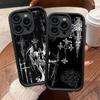 Готический Кибер Сигил Крест Чехол для Телефона Для IPhone 17 16 15 13 11 12 14 Pro Max Plus Силиконовая Защитная Крышка