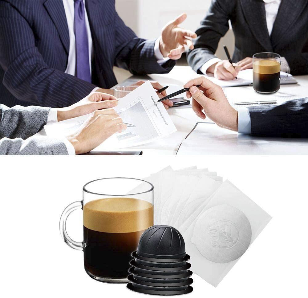 i Cafilas [NVCG3] Многоразовые капсулы для кофе, пищевой полипропилен, многоразовые чашки для приготовления крема, капсулы, фильтр для эспрессо для Nespresso Vertuoline Next, Delonghi