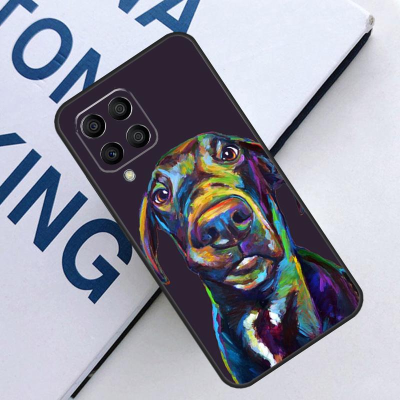 Great Dane Dog Watercolor For Samsung Galaxy M31 M55 M15 M11 M21 M13 M33 M35 M53 M14 M34 M54 M12 M32 M52 M06 M16 Case