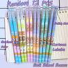 12Pcs Labubu Series Gel Pens Pretty Appearance Cartoon 0.5mm Student Pen Soft Grip,Labubu Stationery for School,Office&Home Perfect Small Gift Idea