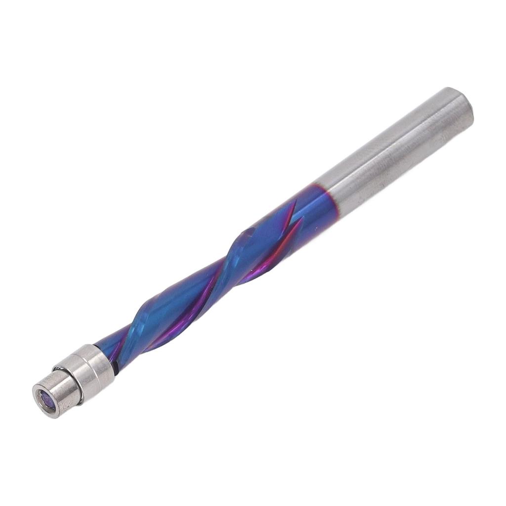 Фрезерная фреза заподлицо с верхним режущим краем, спиральная фреза для ЧПУ, хвостовик 14, твердосплавная, с подшипником