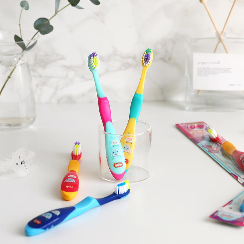 [Laho] Детская зубная щетка Kidsmon, набор из 10 штук, мягкая, для детей от 3 лет