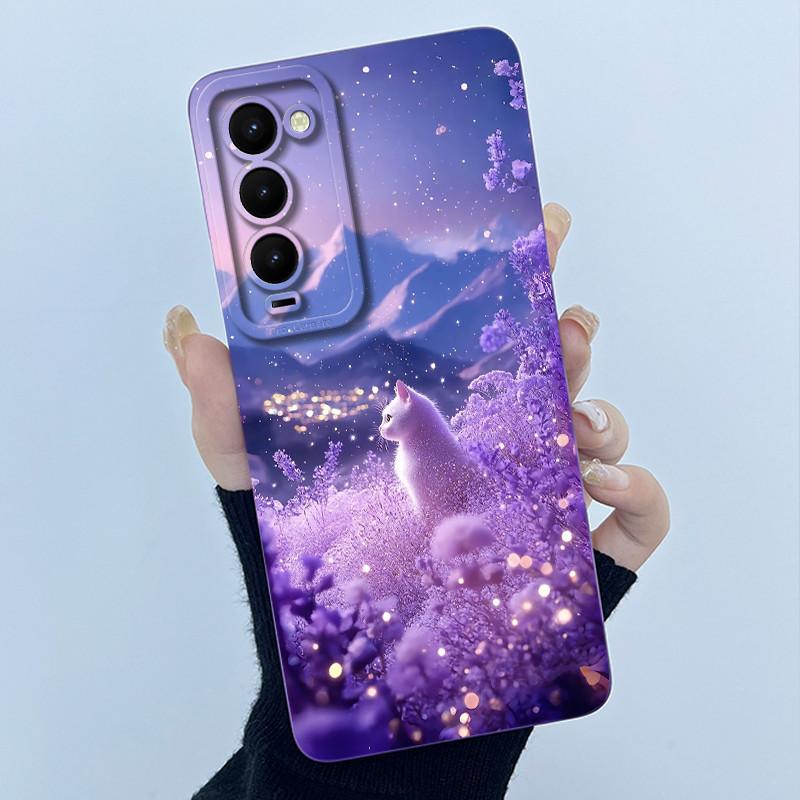 Для Tecno Camon 18 18T 18P 18 Primer Чехол для телефона CH7 CH6 Крышка Модный Простой Масляная живопись Цветочный Мягкий силиконовый чехол Fundas