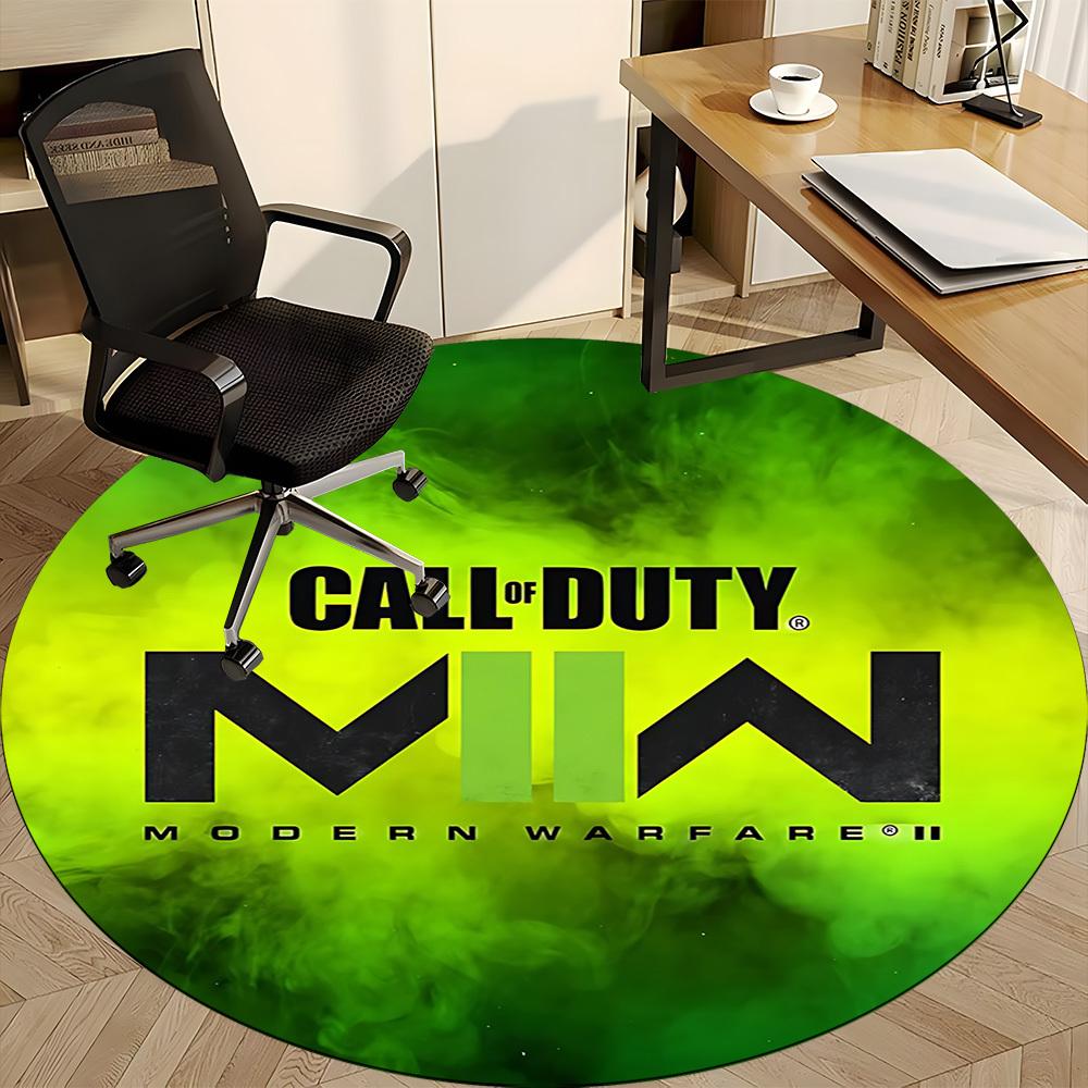 1 шт. Круглый коврик для офиса Call of Duty, нескользящий, мягкий и прочный офисный коврик для декора интерьера, идеально подходит для офиса, красивое украшение