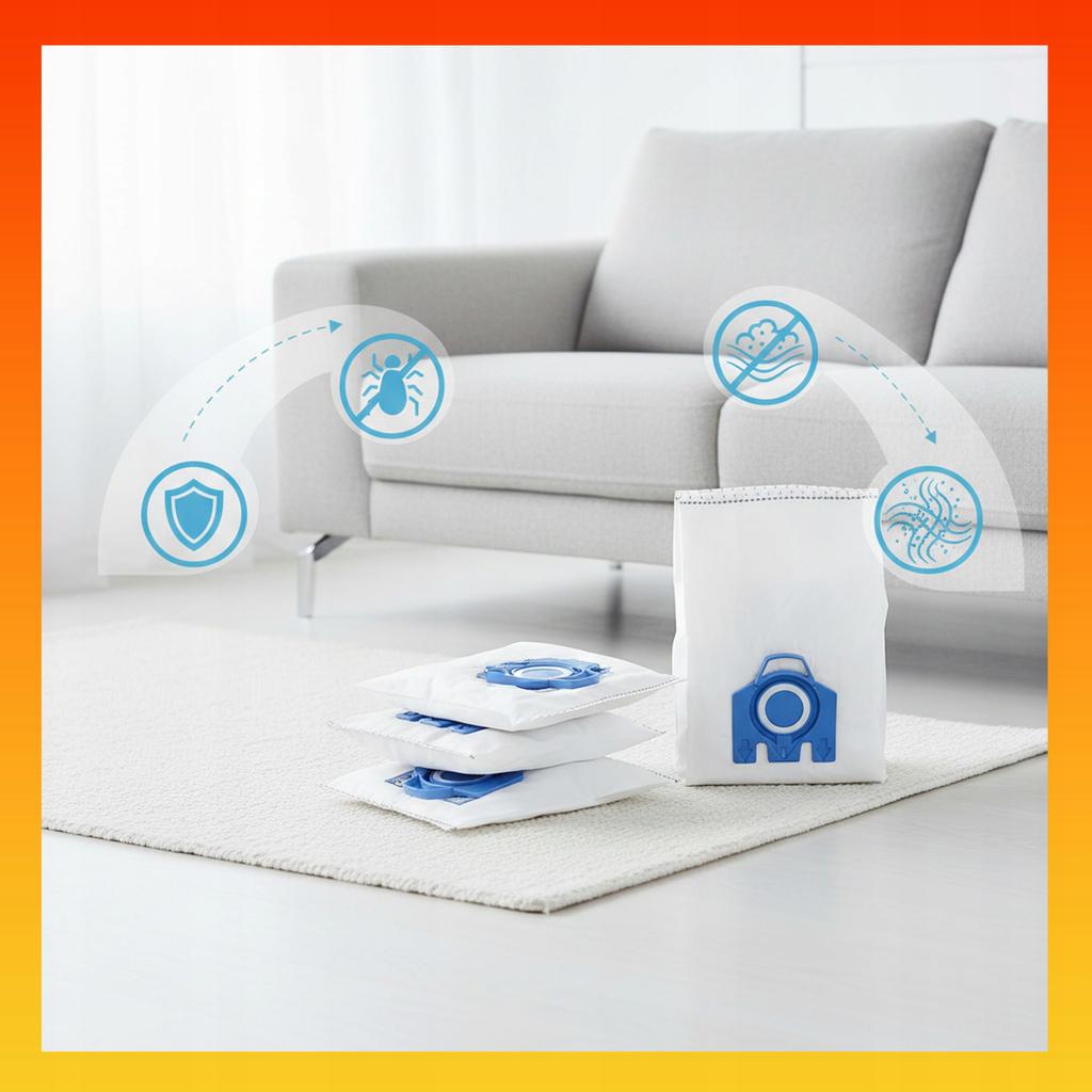 12x worki do odkurzacza miele 3d complete c2 c3 classic c1 + 3 filtry