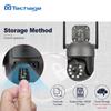 Techage 3-мегапиксельная PTZ-беспроводная система видеонаблюдения, двусторонняя аудиосвязь, Wi-Fi, IP-камера безопасности, 8-канальный P2P NVR, комплект видеонаблюдения, автоматическое отслеживание человека