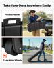 VEVOR Hard Rifle Case, Lockable Rifle Case with Pre-cut Foams, 108.9 cm Gun Storage with Wheels