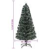 Artificial Christmas Tree with 120 LEDs Green 120 cm PVC