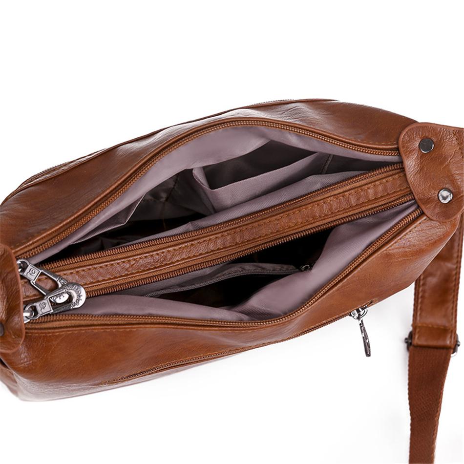 Роскошная сумка-мессенджер из искусственной кожи, винтажная женская ручная сумка, большая вместительная повседневная сумка-хобо, кошелек, женские сумки через плечо