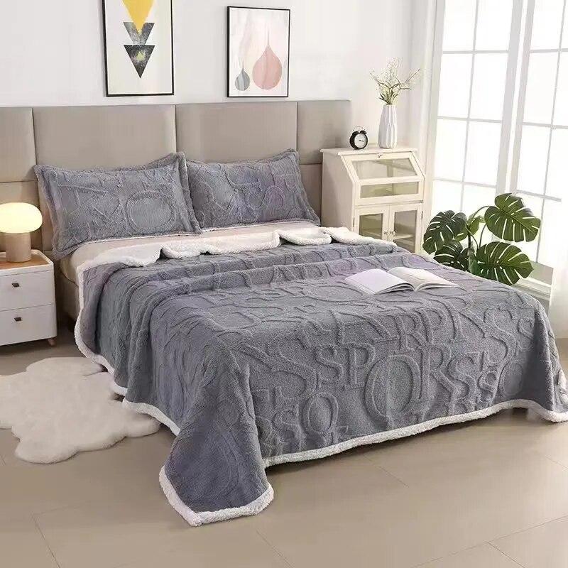 King Queen Size Flannel Fleece Throw Blankets for Beds Adult Kids Pets Super Soft Cozy Lightweight Thick Blanket for All Seasons