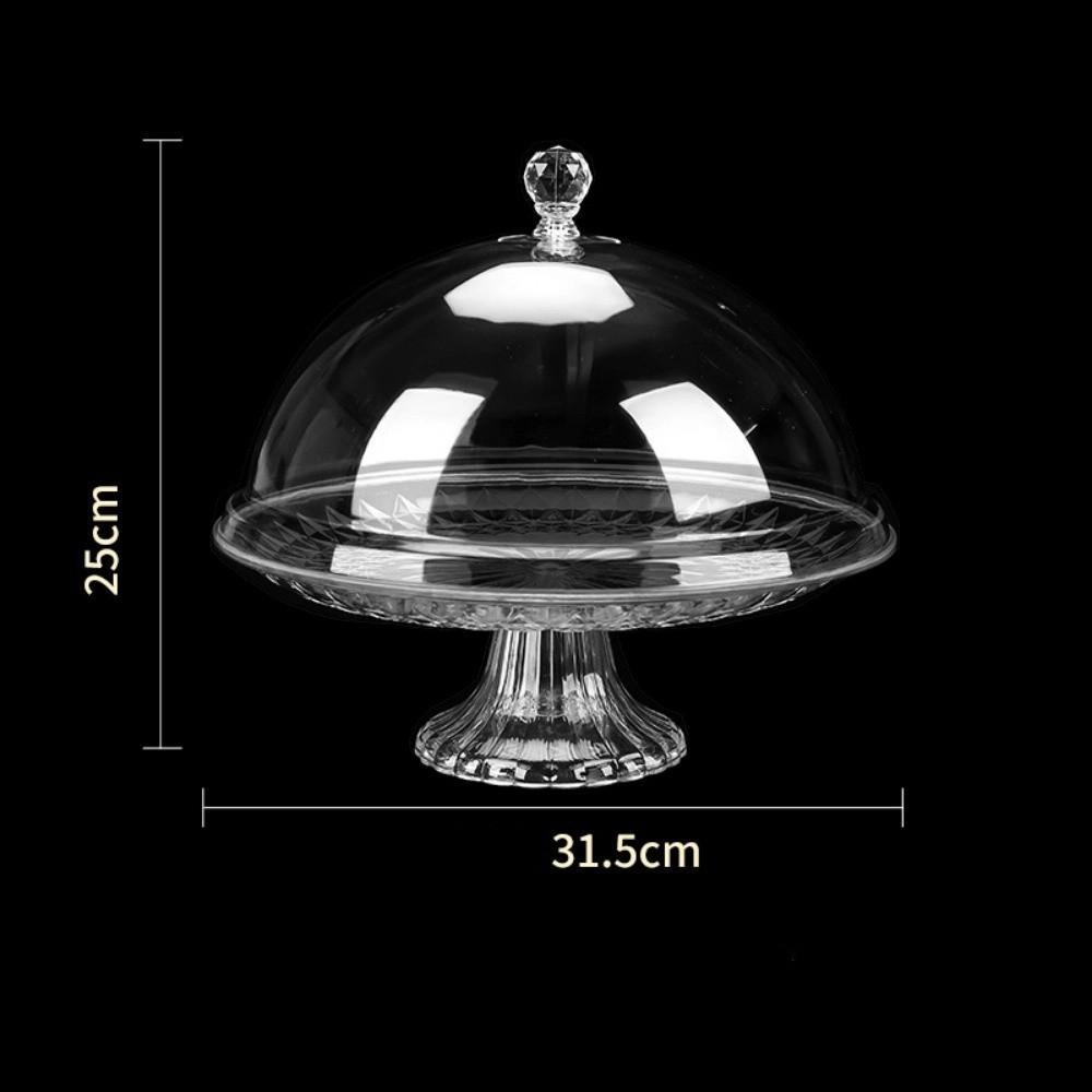 С крышкой Купол для торта Тарелка ПВХ Подставка для торта Новая подставка для демонстрации еды Хранение десертов