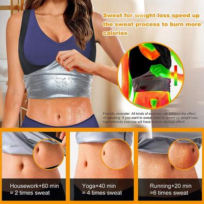 Жилет для сауны, спортивная футболка, компрессионный жилет, удерживающий тепло, жилет для сауны для женщин и девушек, фитнес-тренажер для талии, потеря веса